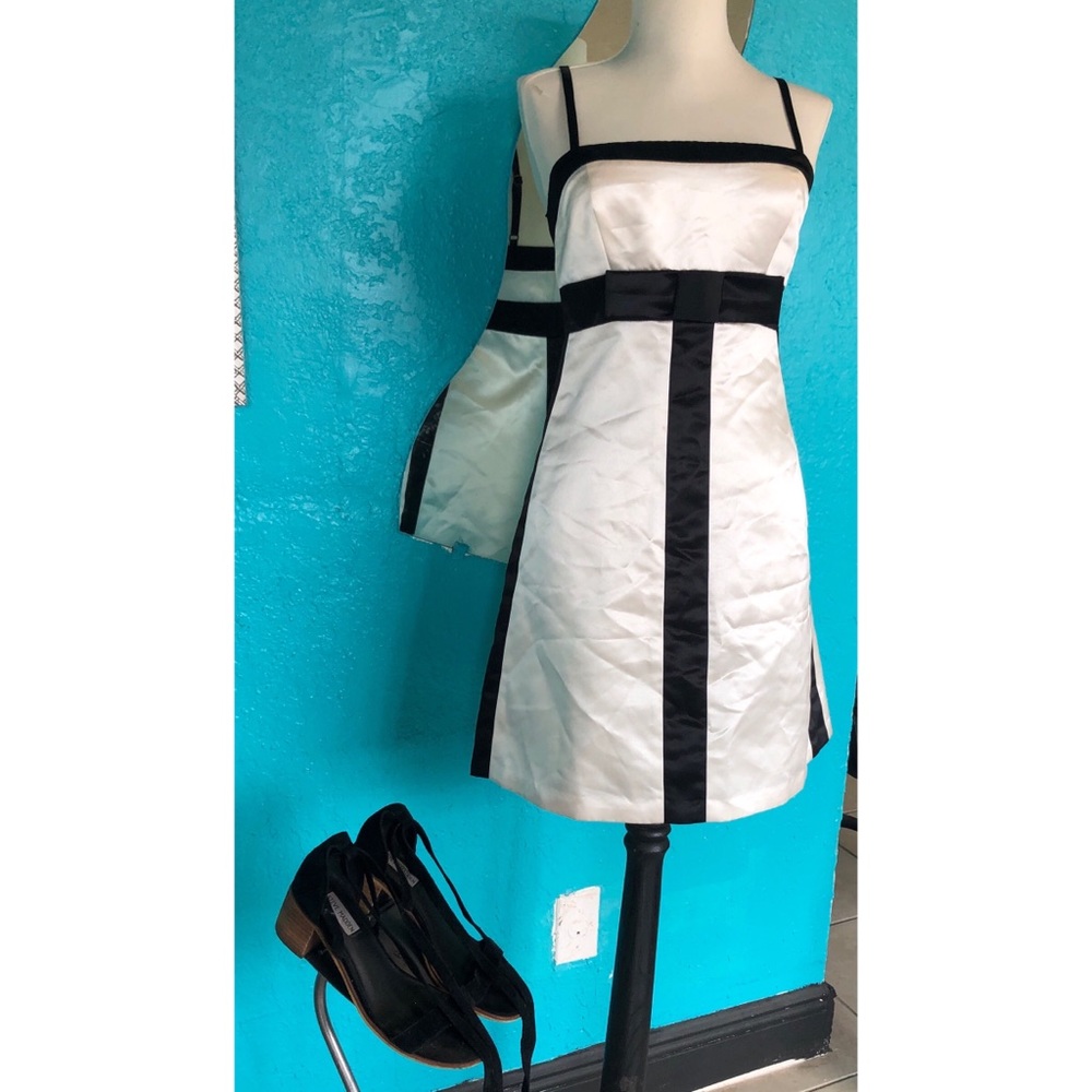 Cute Black and White Formal Dress